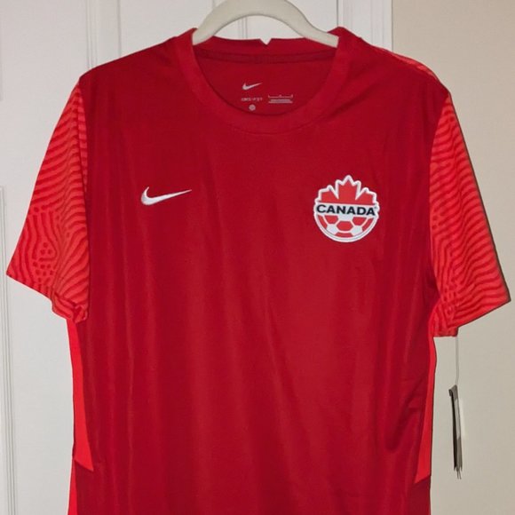 Men's Nike Red Canada Soccer 2021/22 Home - Replica Blank Jersey - Picture 2 of 5